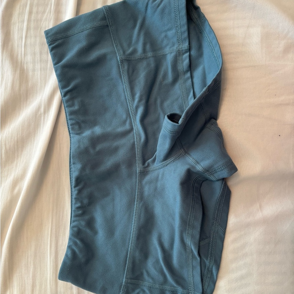 Fleo Athletic Shorts in Teal Blue